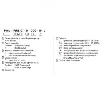 TOKIME piston pump P100VR-11-CG-10-J